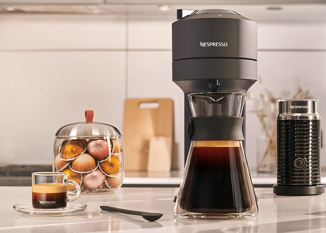 Nespresso Vertuo with milk frother