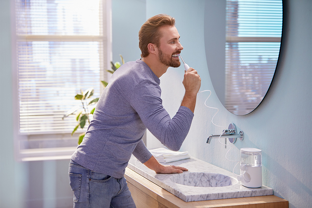 Philips Sonicare Power Flosser In Use